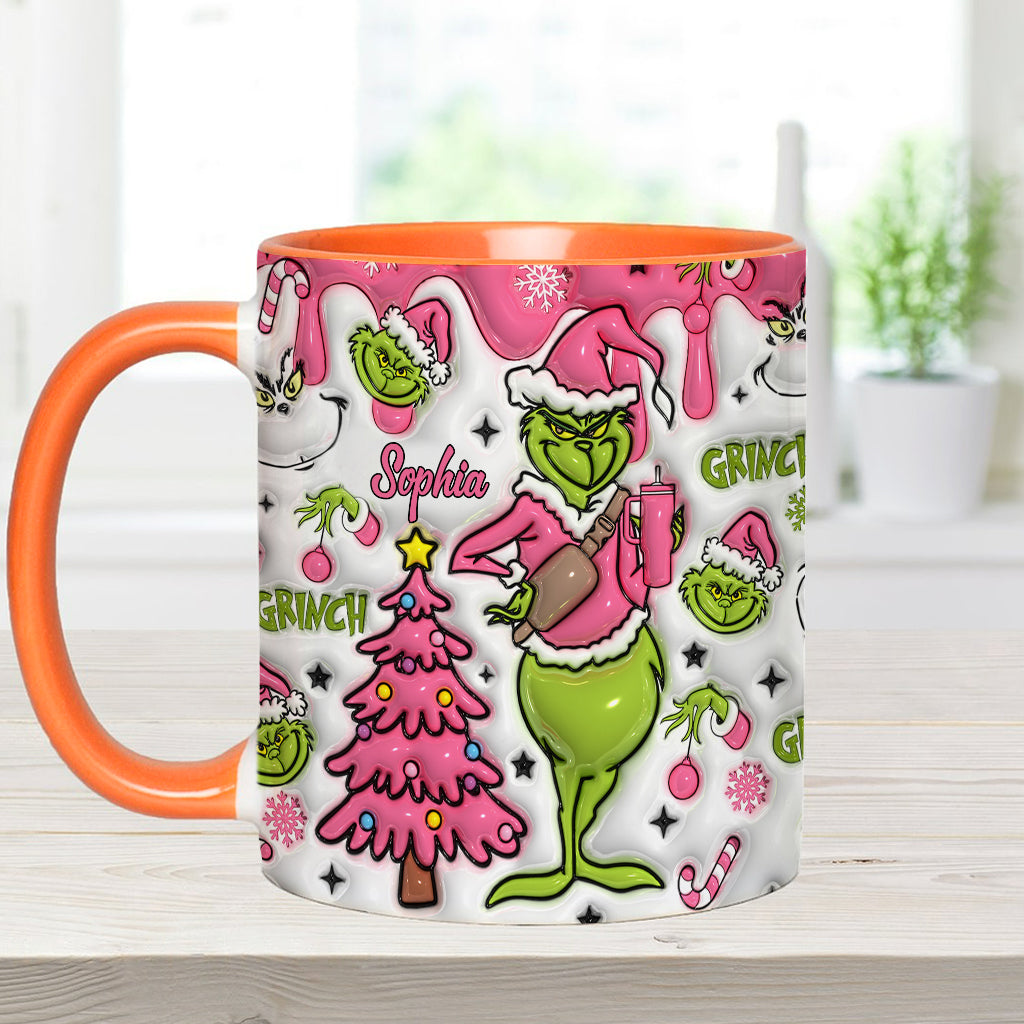 Merry Grinchmas - Personalized Stole Christmas Accent Mug