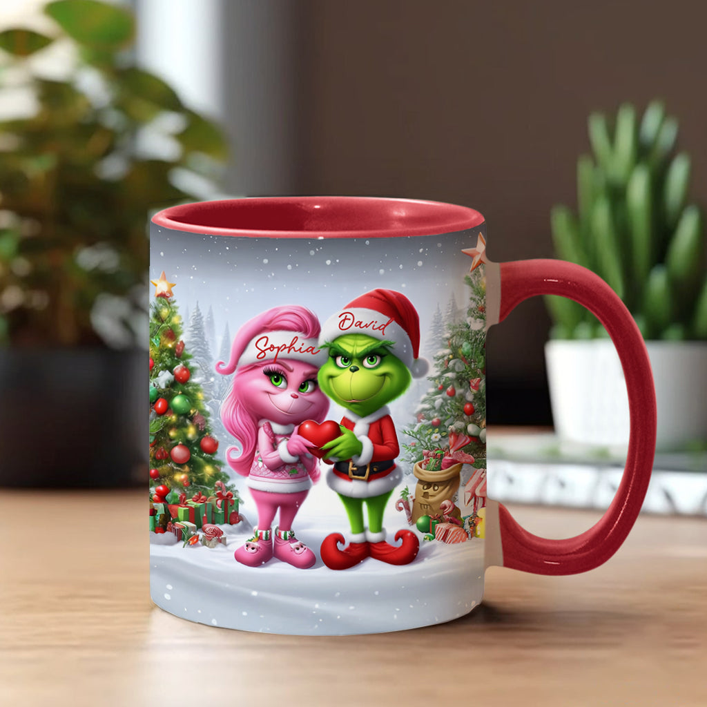 Merry Grinchmas - Personalized Stole Christmas Accent Mug
