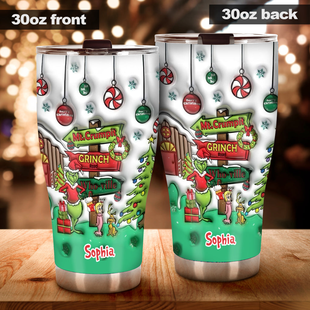 Ho Ho Ho - Personalized Stole Christmas Tumbler