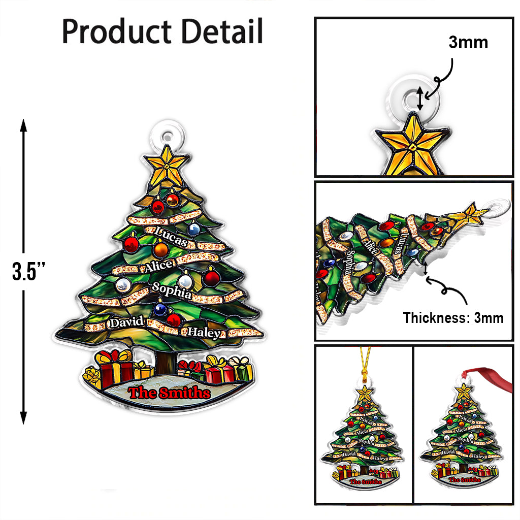 Joyeux Noël - Ornement de Noël personnalisé pour la famille