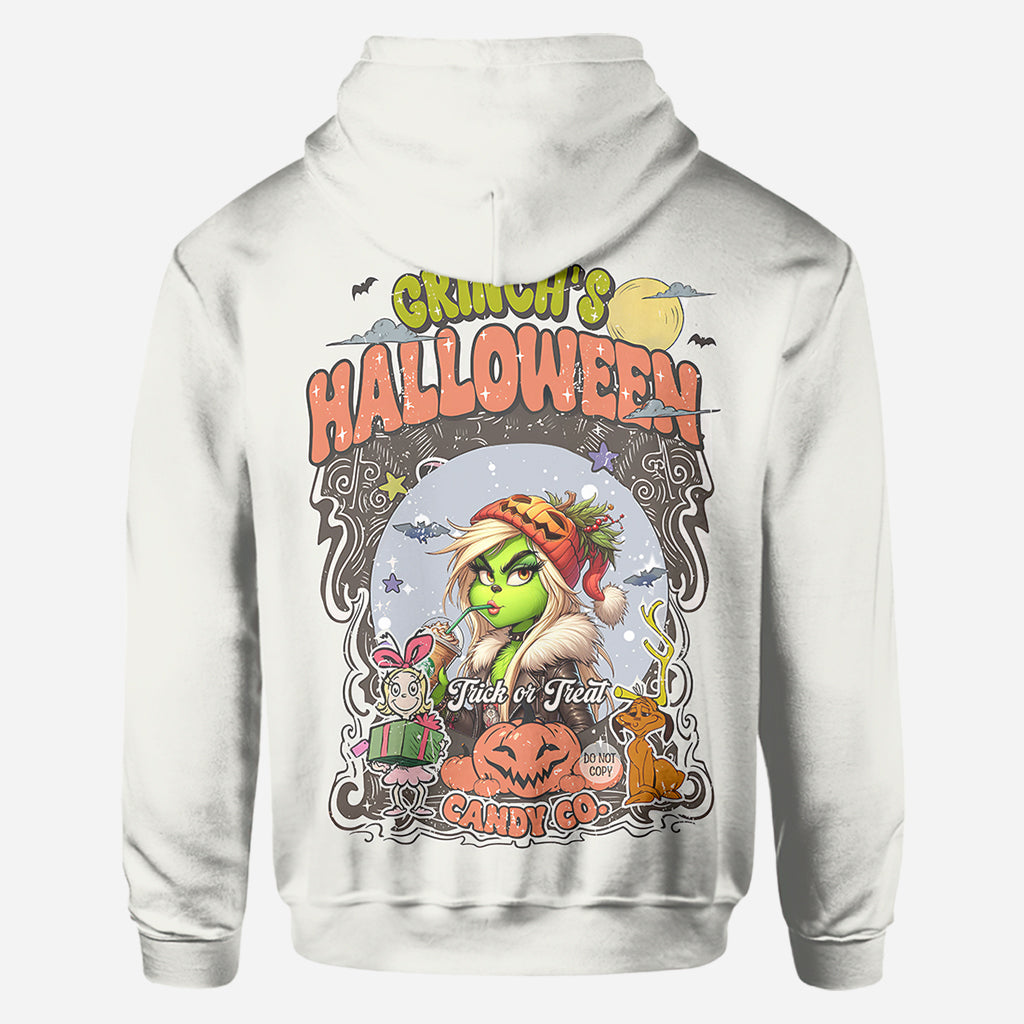 Green Pumpkin Mama Any Title - Personalized Stole Christmas All Over Shirt