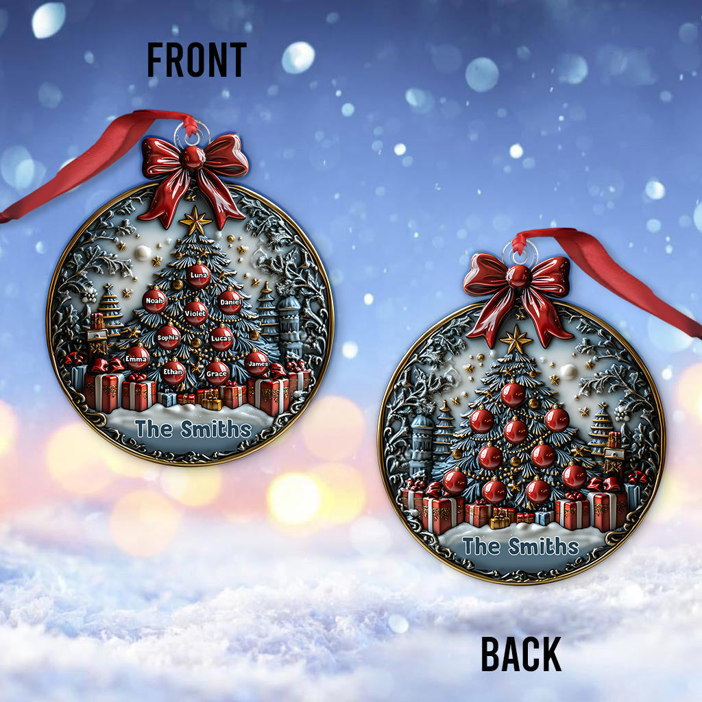 Joyeux Noël - Ornement de Noël personnalisé pour la famille