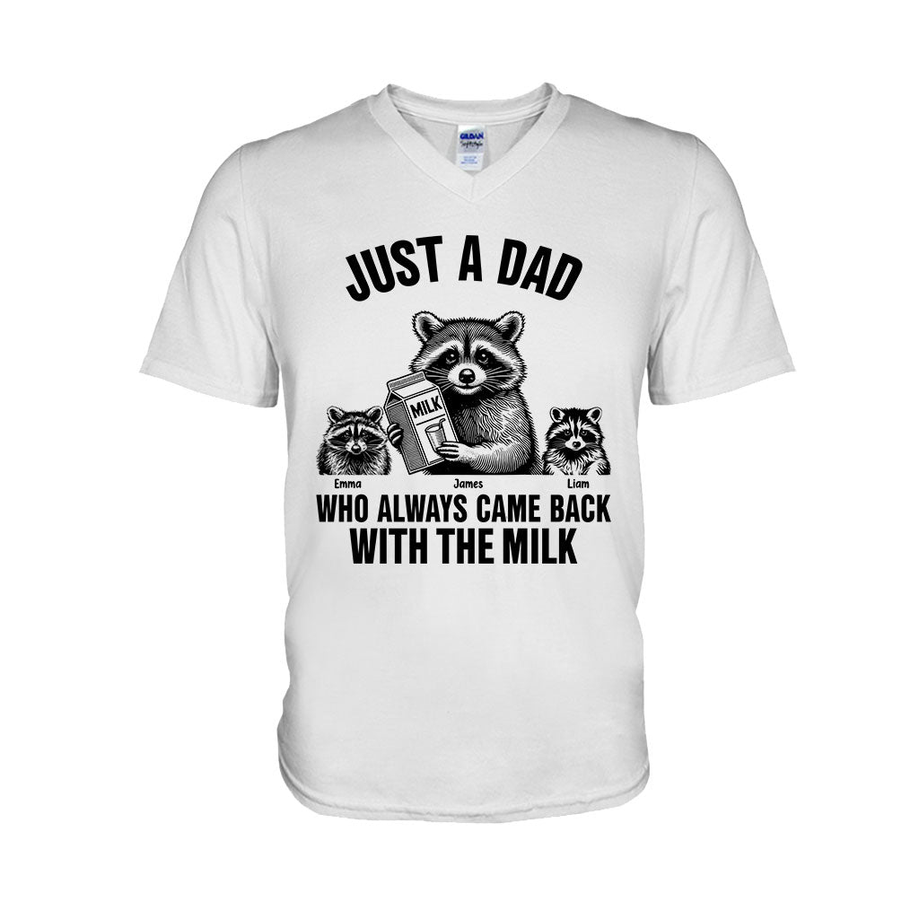 Un papa qui revenait toujours avec le lait - T-shirt et sweat à capuche personnalisés pour papa