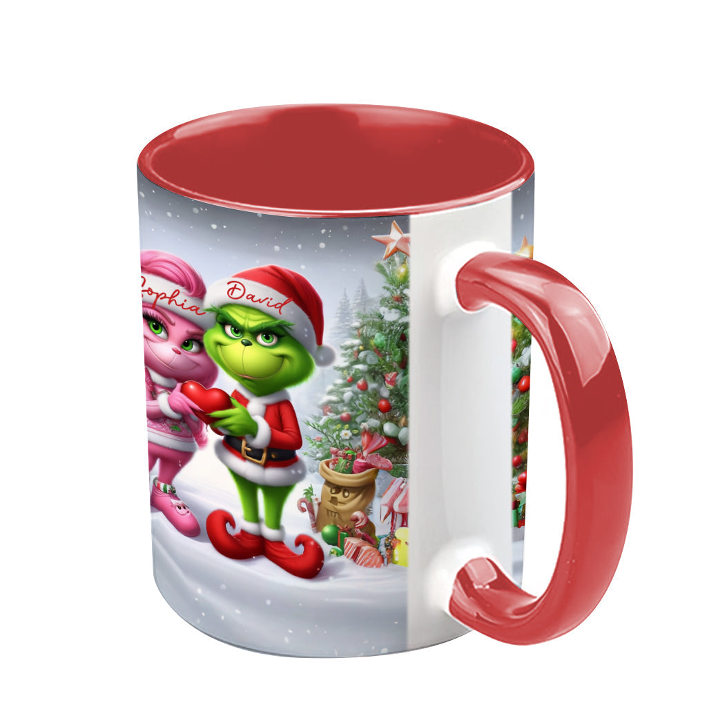 Merry Grinchmas - Personalized Stole Christmas Accent Mug