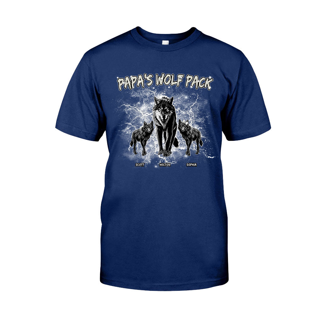 T-shirt et sweat à capuche personnalisés Papa's Wolf Pack Thunder Bootleg