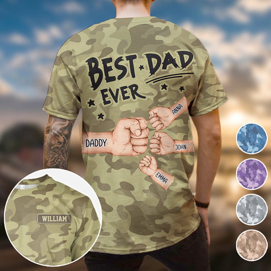 Best Dad Ever - Personalized Father All Over Shirt