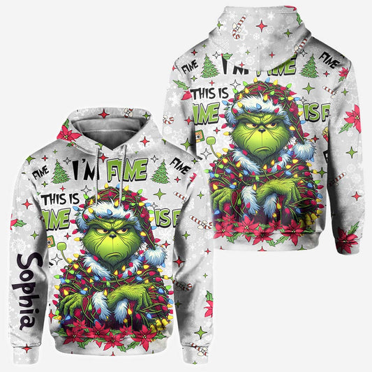 Tout va bien, je vais bien - T-shirt personnalisé « J'ai volé Noël partout »