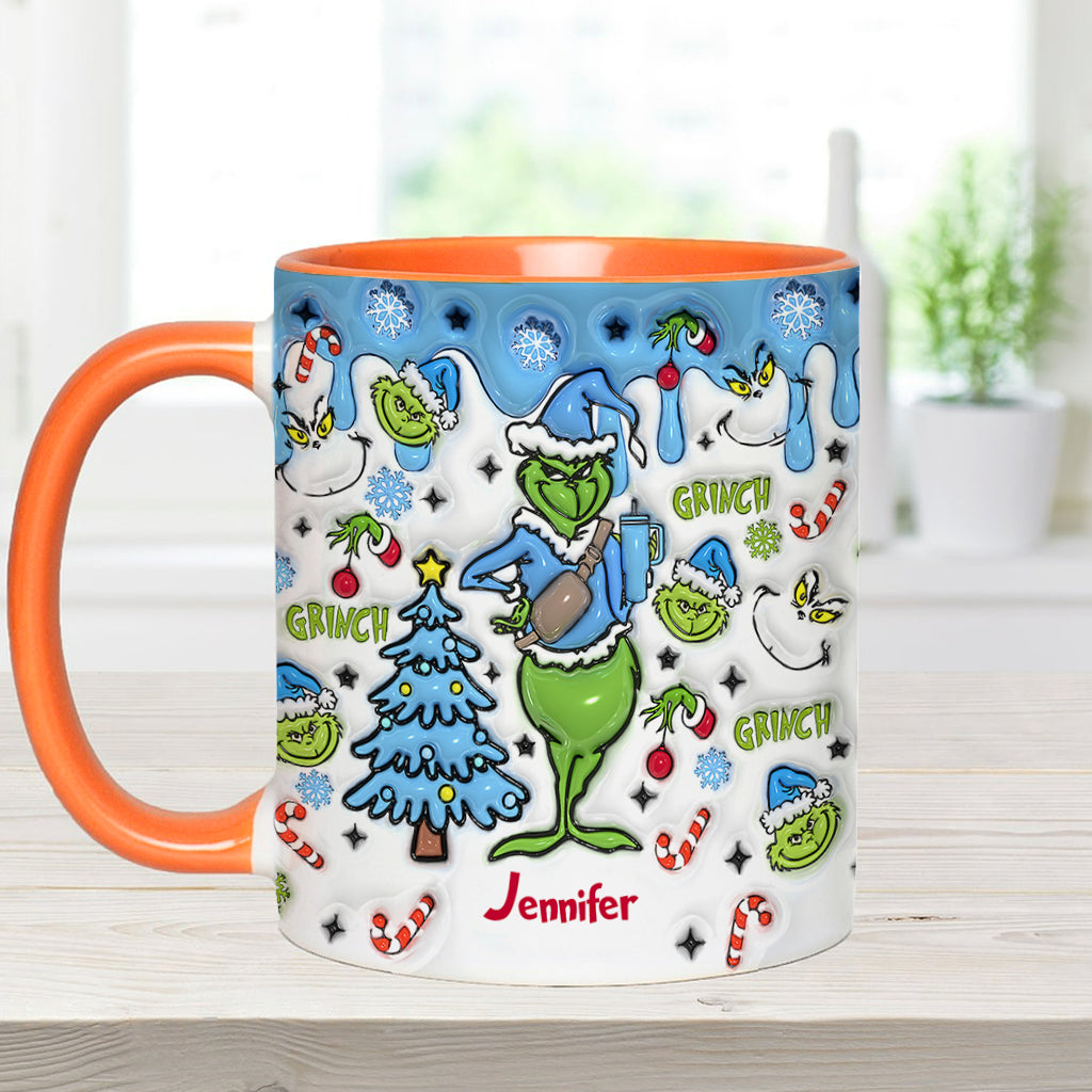 Attendez, quoi ? J'ai du caractère ! - Mug personnalisé « Étole de Noël »