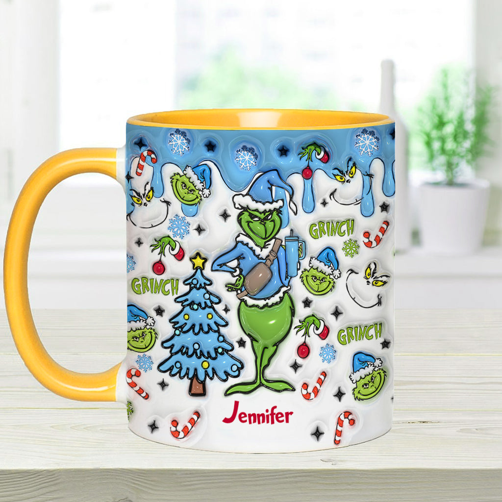 Attendez, quoi ? J'ai du caractère ! - Mug personnalisé « Étole de Noël »
