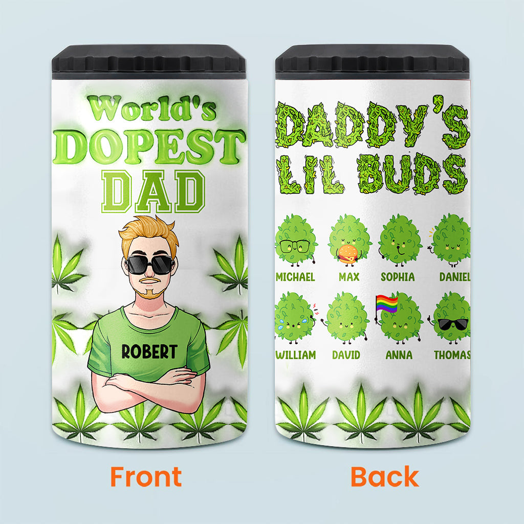 Le papa le plus cool du monde - Refroidisseur de canettes personnalisé pour papa