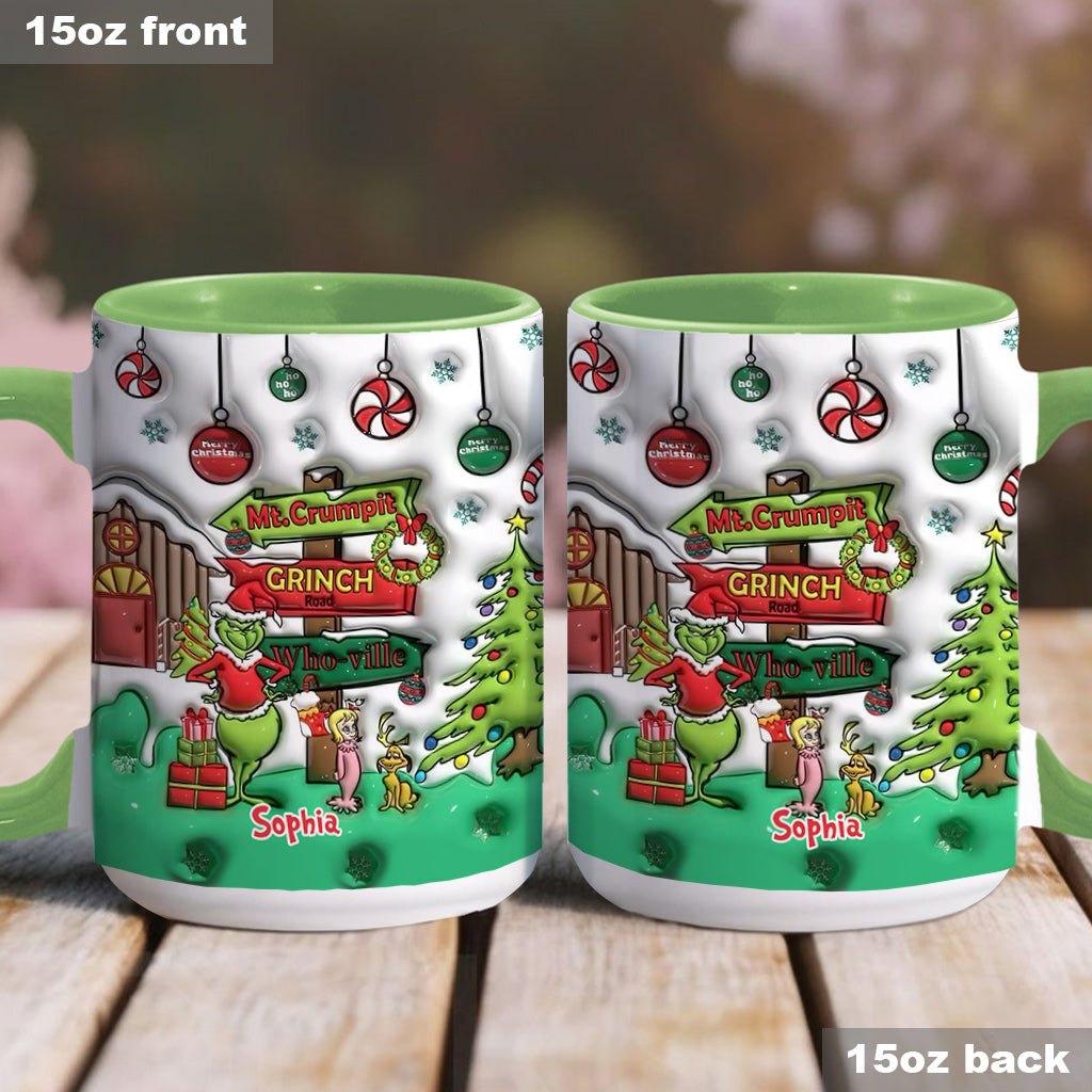 Ho Ho Ho - Personalized Stole Christmas Accent Mug
