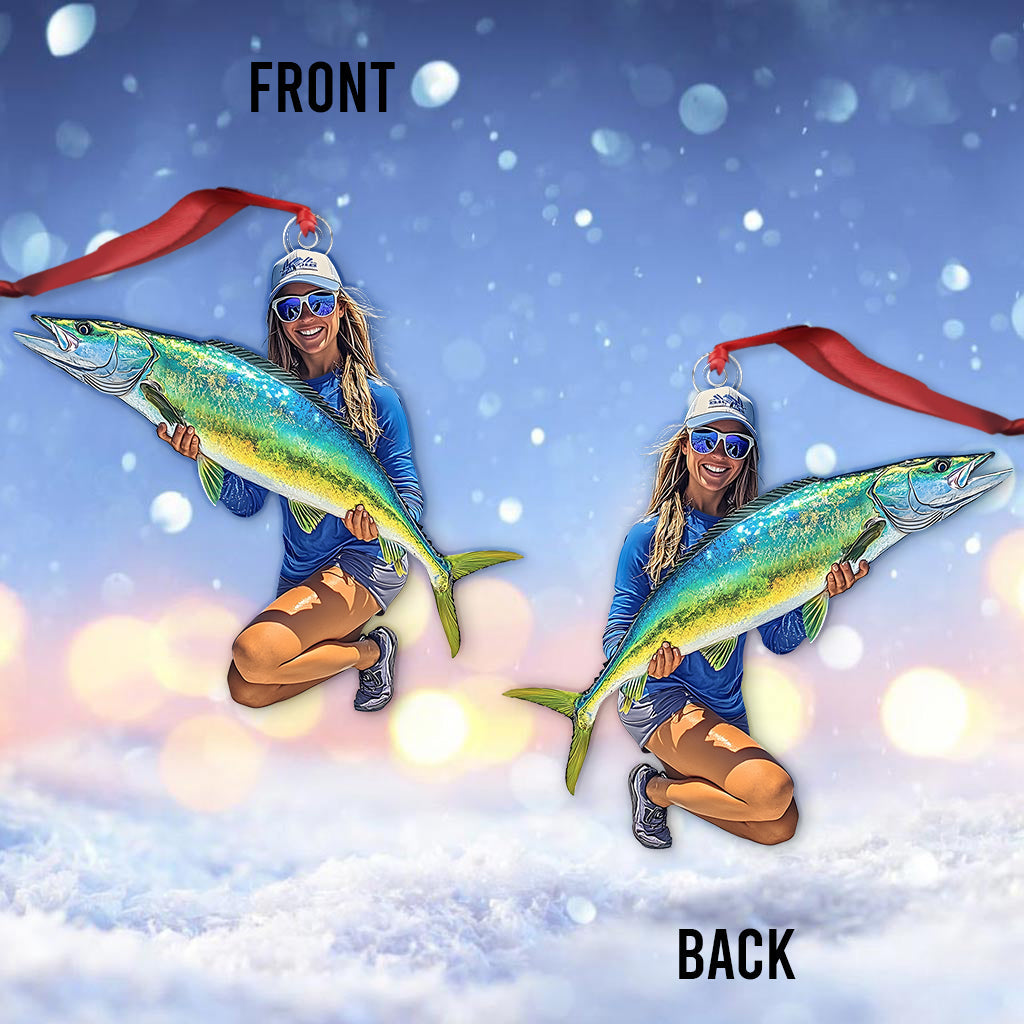 Any Photo Custom Onament - Personalized Fishing Custom Shaped Ornament