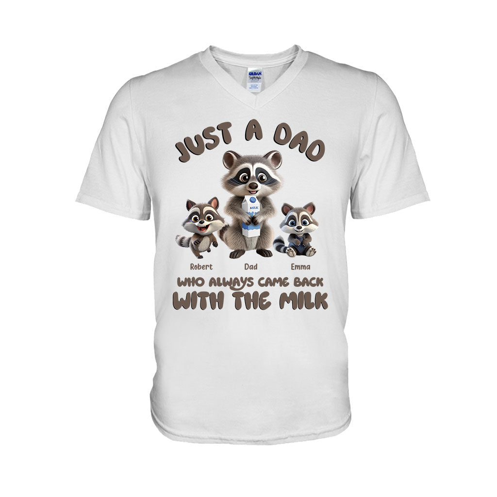 Un papa qui revenait toujours avec le lait - T-shirt et sweat à capuche personnalisés pour papa