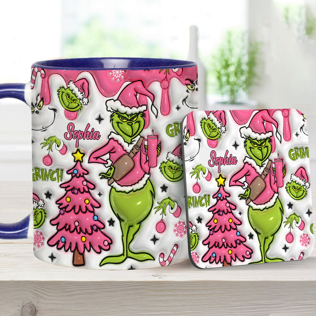 Merry Grinchmas - Personalized Stole Christmas Accent Mug