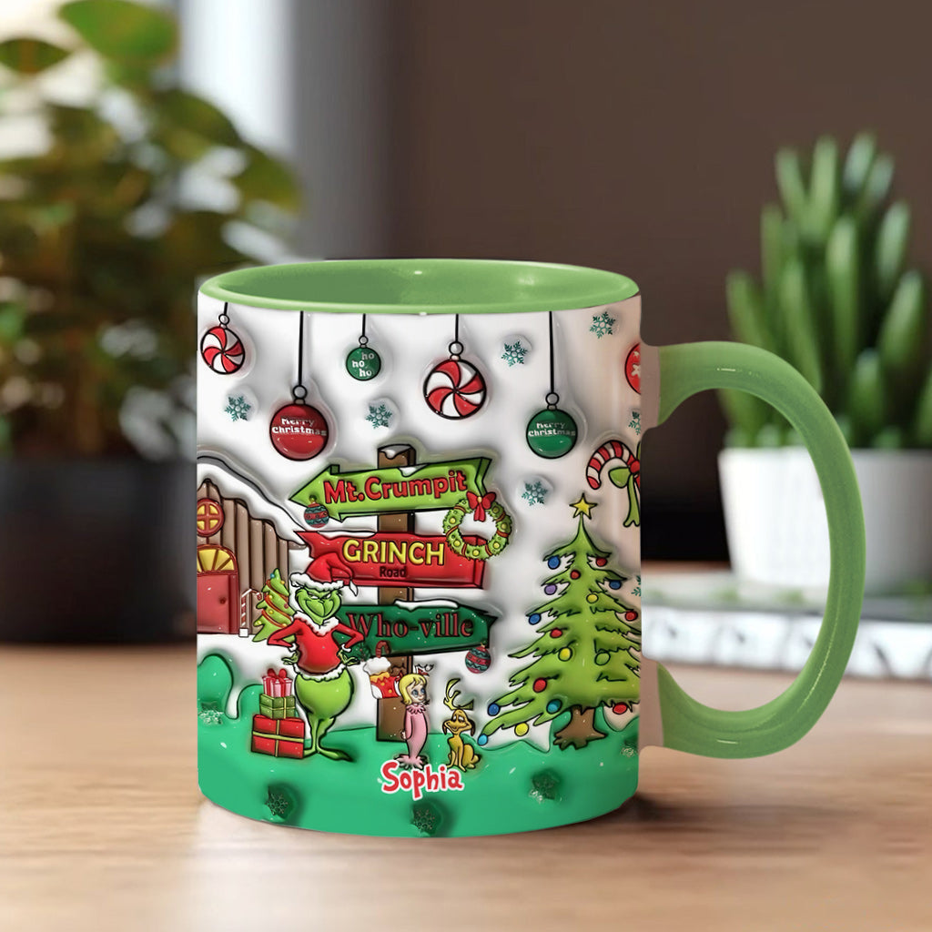Ho Ho Ho - Personalized Stole Christmas Accent Mug
