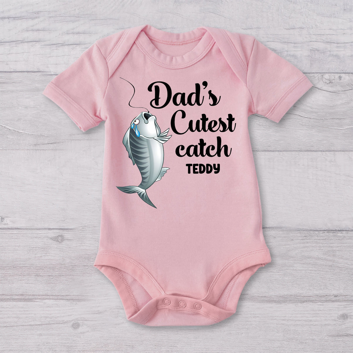 Papa cool - T-shirt de pêche personnalisé et body bébé