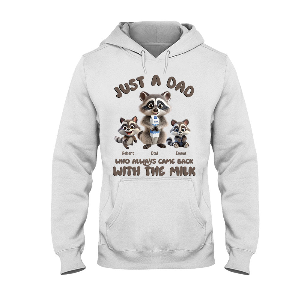 Un papa qui revenait toujours avec le lait - T-shirt et sweat à capuche personnalisés pour papa