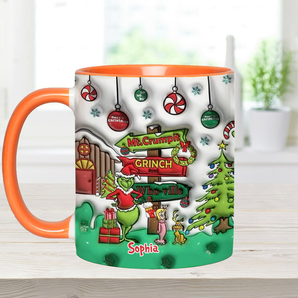 Ho Ho Ho - Personalized Stole Christmas Accent Mug