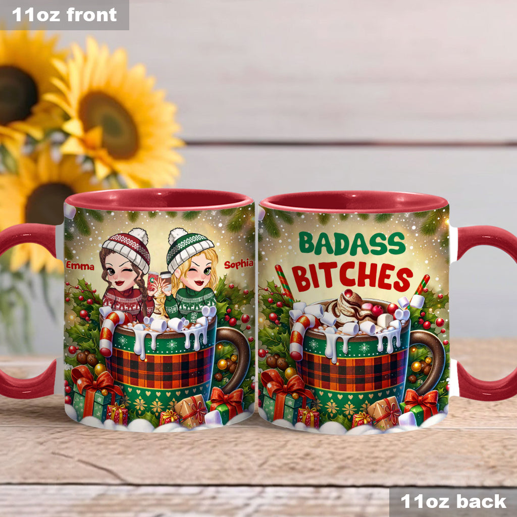 Meilleures amies - Mug personnalisé « Badass Bitches »