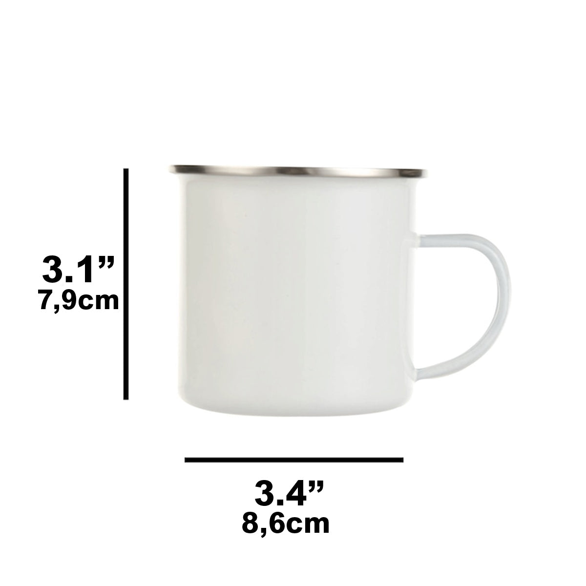 Le papa le plus cool du monde - Mug émaillé personnalisé pour papa