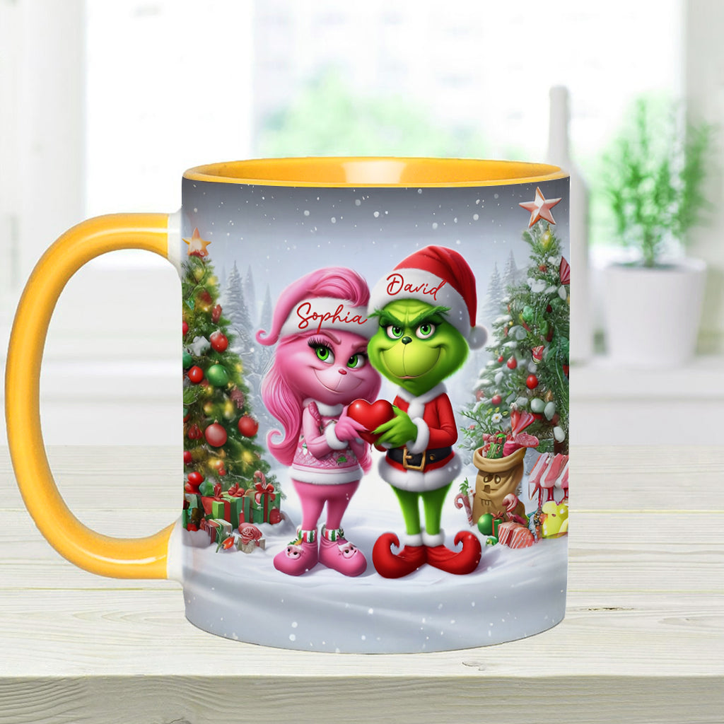 Merry Grinchmas - Personalized Stole Christmas Accent Mug