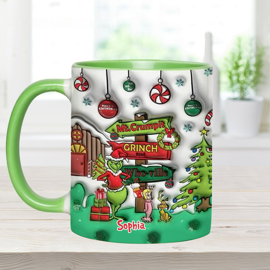 Ho Ho Ho - Personalized Stole Christmas Accent Mug