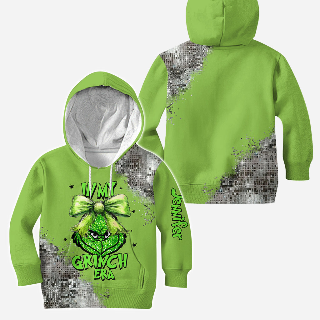 Dans mon ère Grinch - Sweat à capuche et legging personnalisés « Étole de Noël »