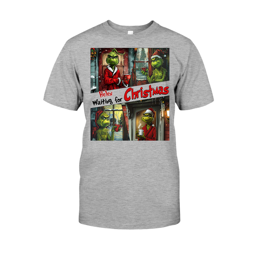 En attendant Noël - T-shirt et sweat à capuche personnalisés « Étole de Noël »