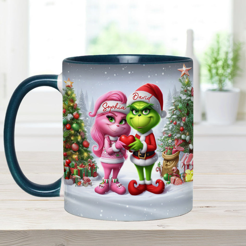 Merry Grinchmas - Personalized Stole Christmas Accent Mug