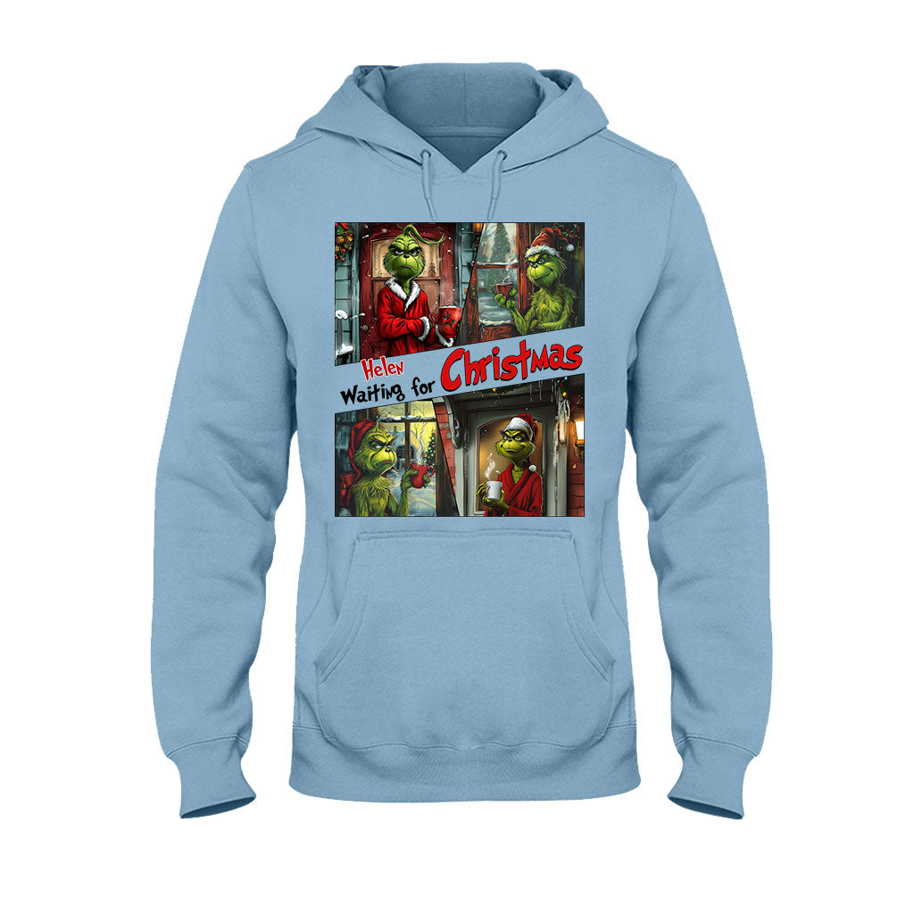 En attendant Noël - T-shirt et sweat à capuche personnalisés « Étole de Noël »