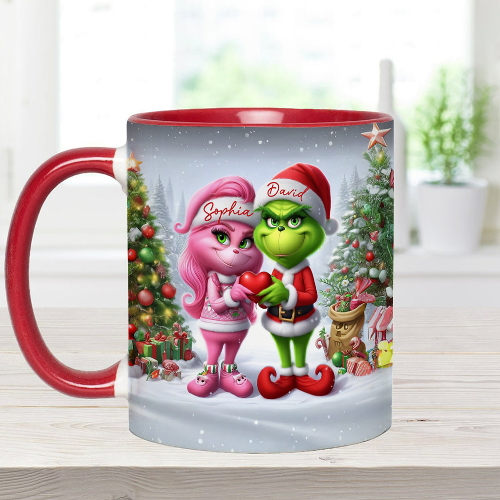 Merry Grinchmas - Personalized Stole Christmas Accent Mug