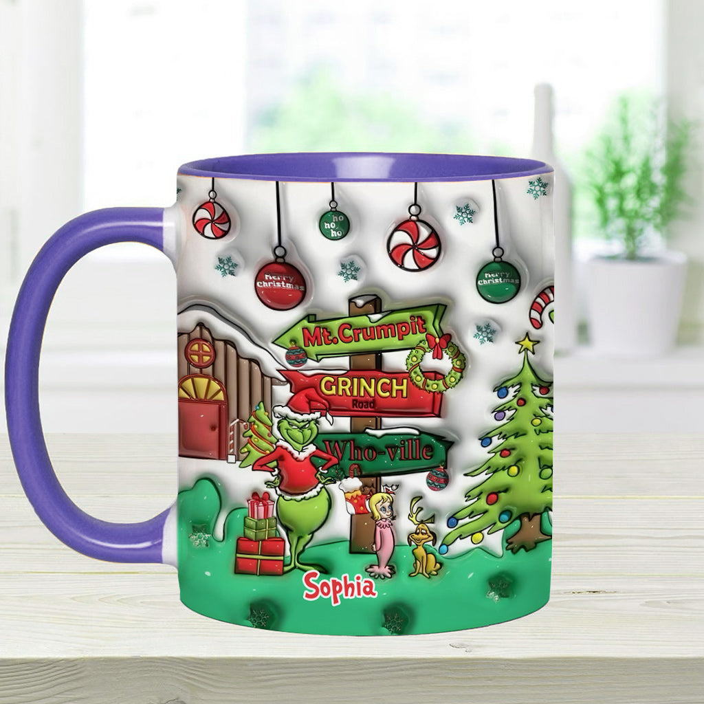 Ho Ho Ho - Personalized Stole Christmas Accent Mug