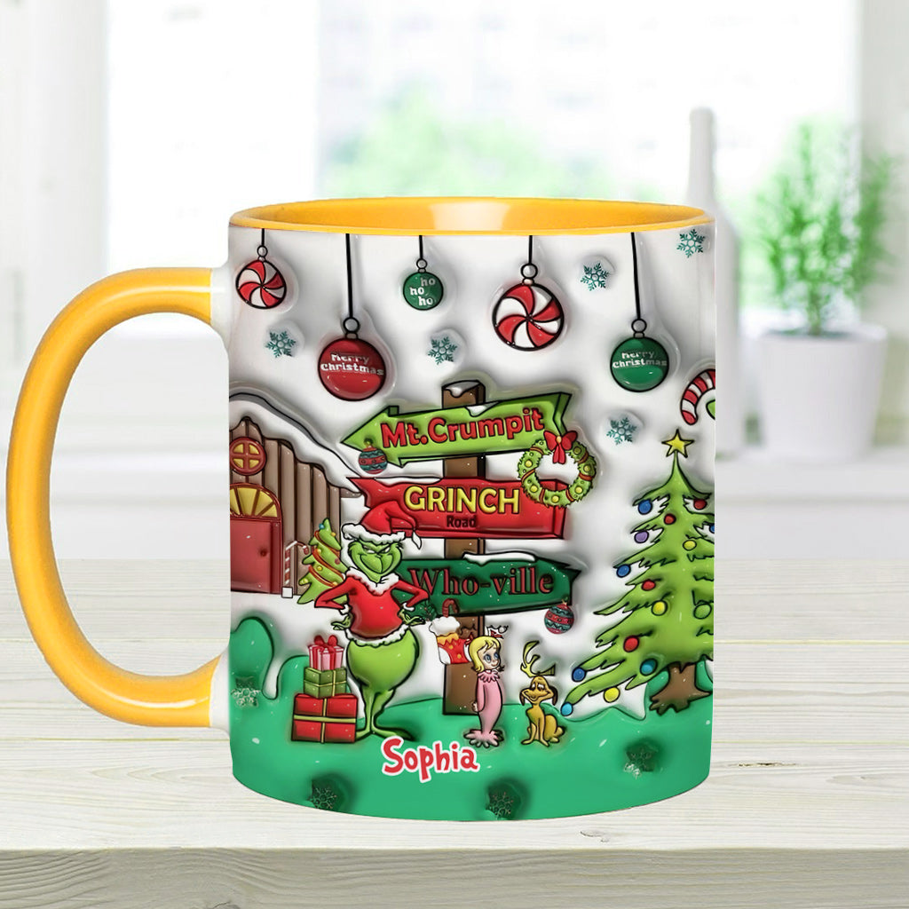 Ho Ho Ho - Personalized Stole Christmas Accent Mug