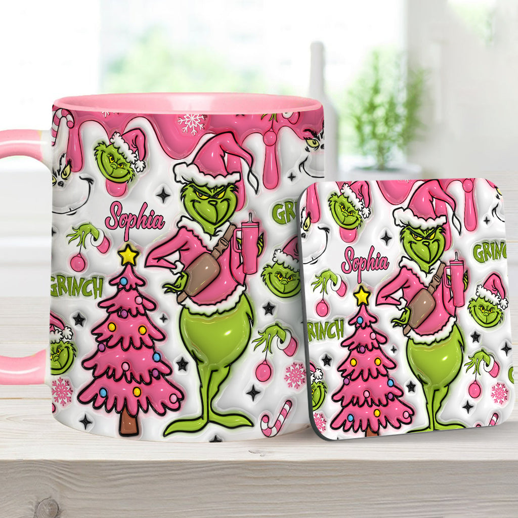 Merry Grinchmas - Personalized Stole Christmas Accent Mug