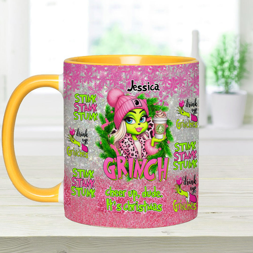 Merry Grinchmas - Personalized Stole Christmas Accent Mug