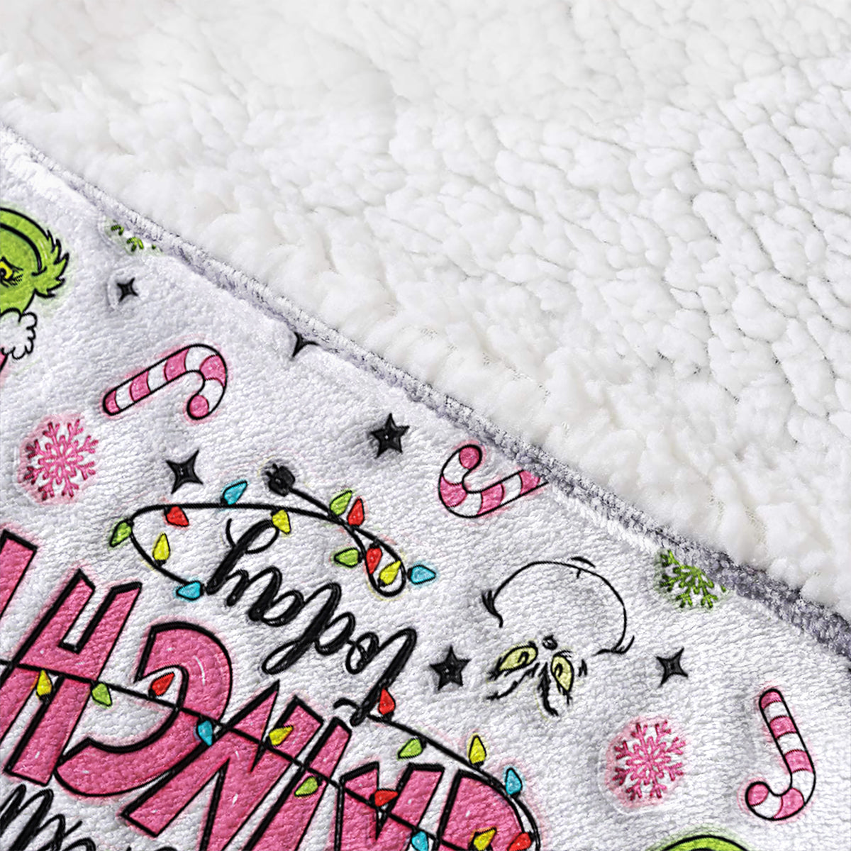 Custom Any Name Feeling Extra Grinchy Today - Personalized Stole Christmas Blanket Hoodie