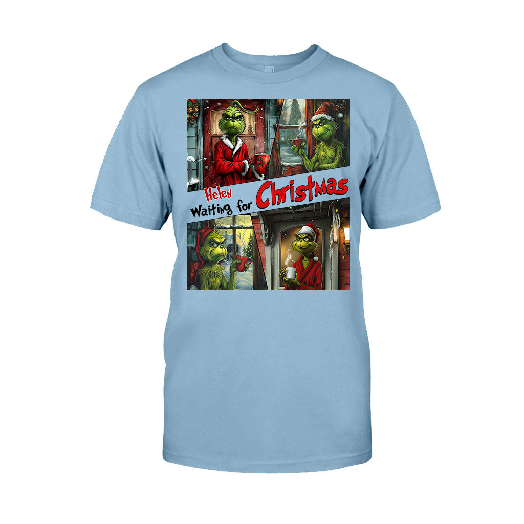 En attendant Noël - T-shirt et sweat à capuche personnalisés « Étole de Noël »