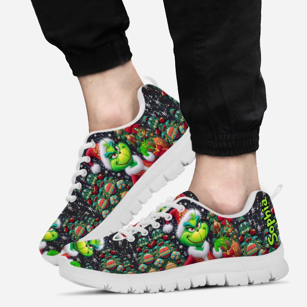 Joyeux Grinchmas - Étole de Noël personnalisée - Baskets