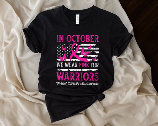 En octobre, nous portons du rose : T-shirt, T-shirt contre le cancer du sein, T-shirt et sweat à capuche de sensibilisation au cancer du sein 0924