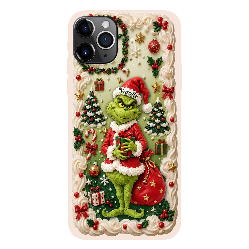 Merry Xmas - Personalized Stole Christmas Phone Case & Embroidered Lanyard