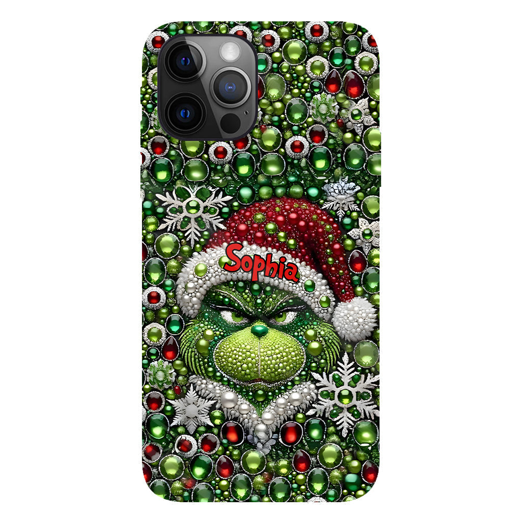 Merry Grinchmas - Personalized Stole Christmas Full Print Phone Case