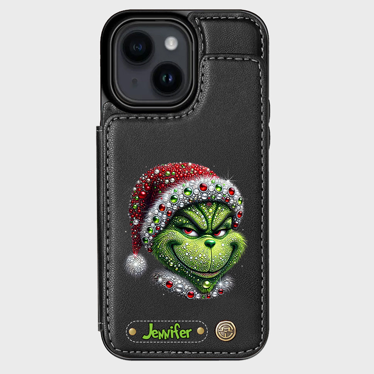 Merry Grinchmas - Personalized Stole Christmas Wallet Phone Case