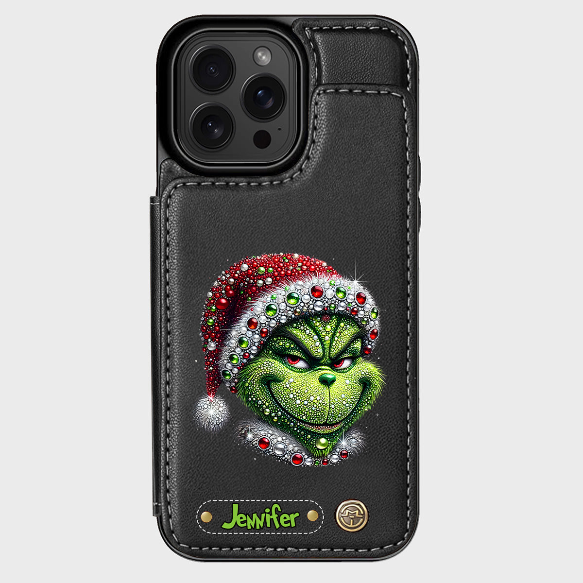 Merry Grinchmas - Personalized Stole Christmas Wallet Phone Case