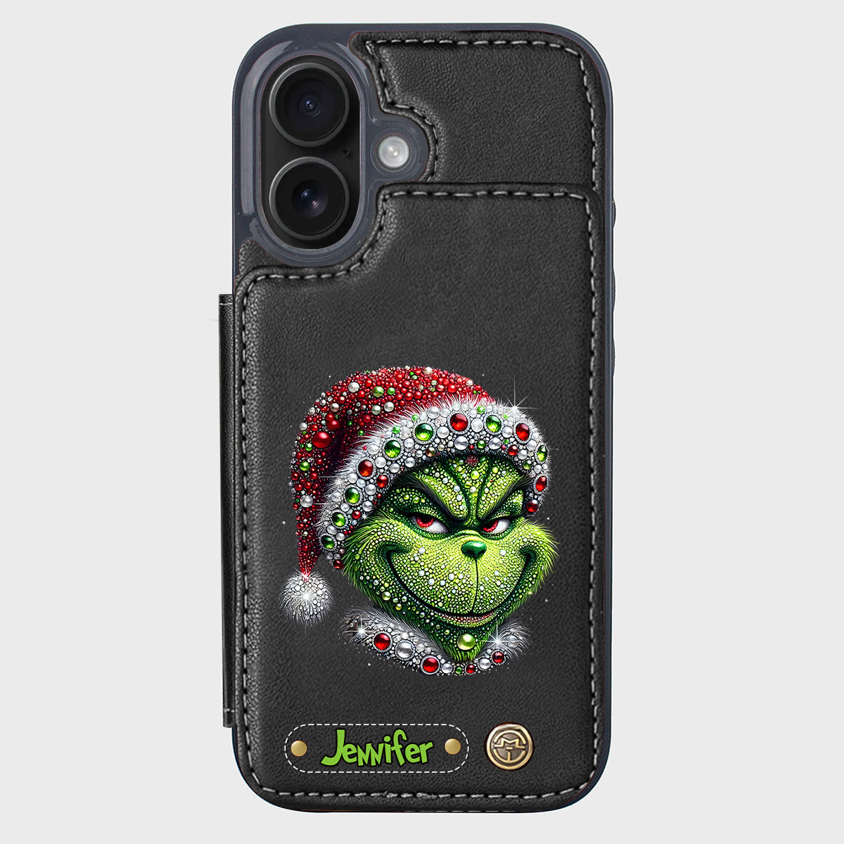 Merry Grinchmas - Personalized Stole Christmas Wallet Phone Case