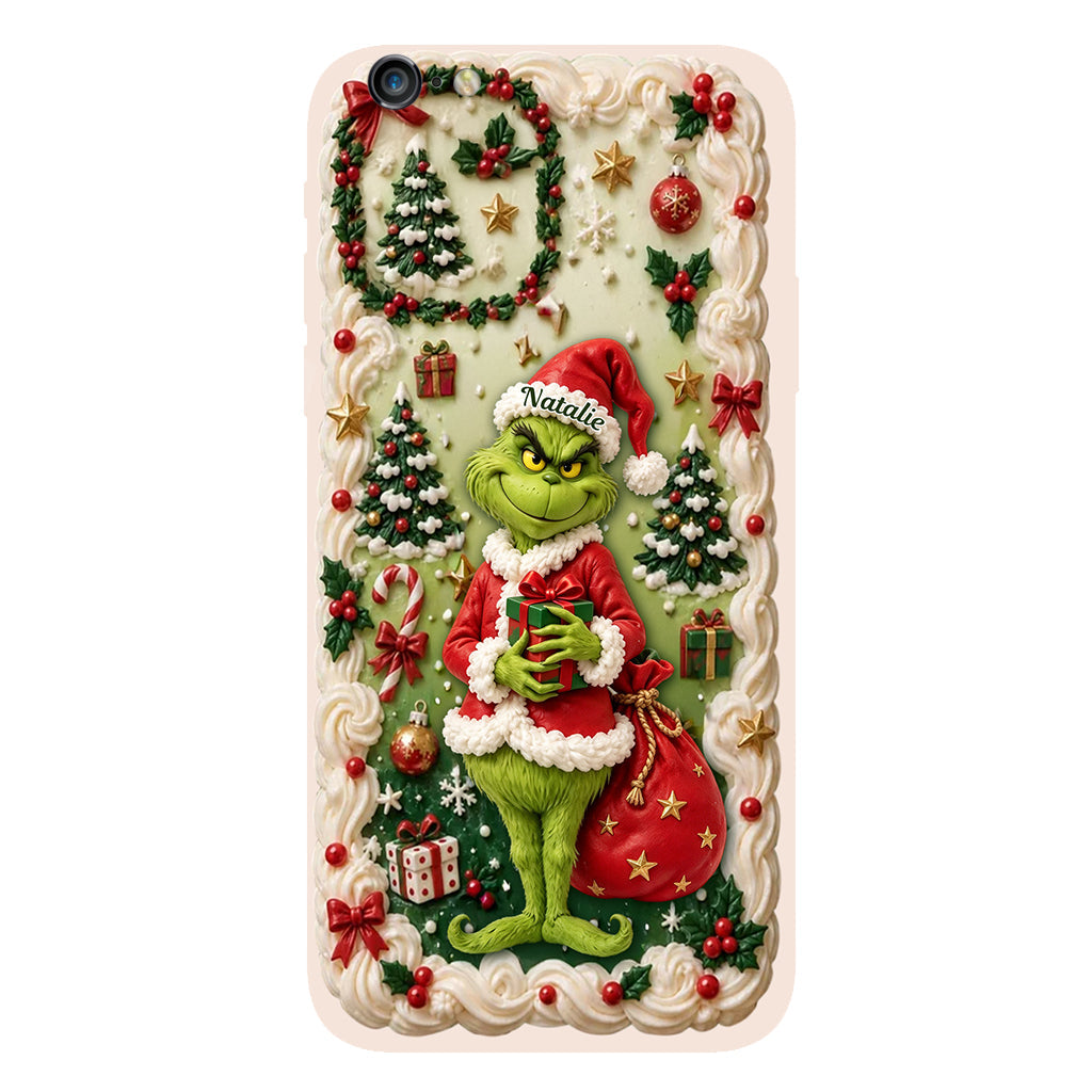 Merry Xmas - Personalized Stole Christmas Phone Case & Embroidered Lanyard
