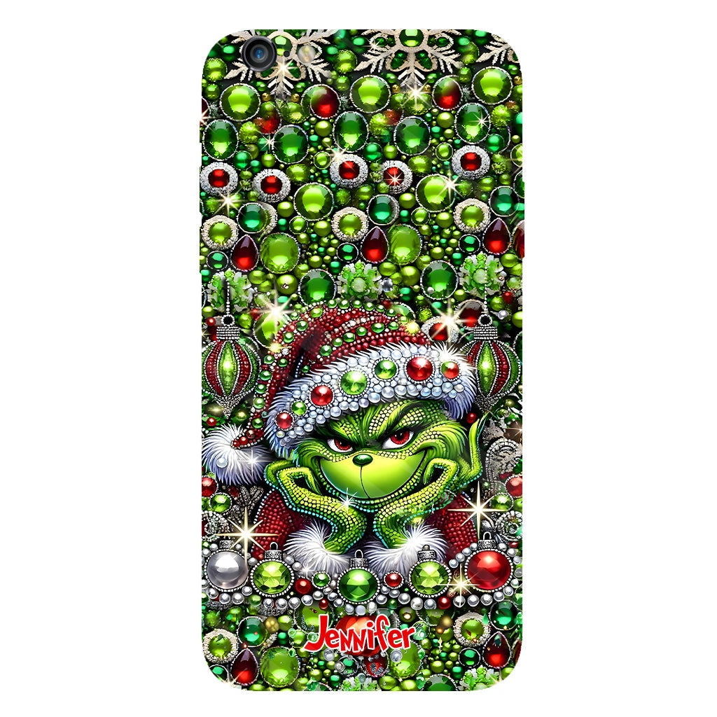 Joyeux Noël - Coque de téléphone personnalisée avec motif étole de Noël