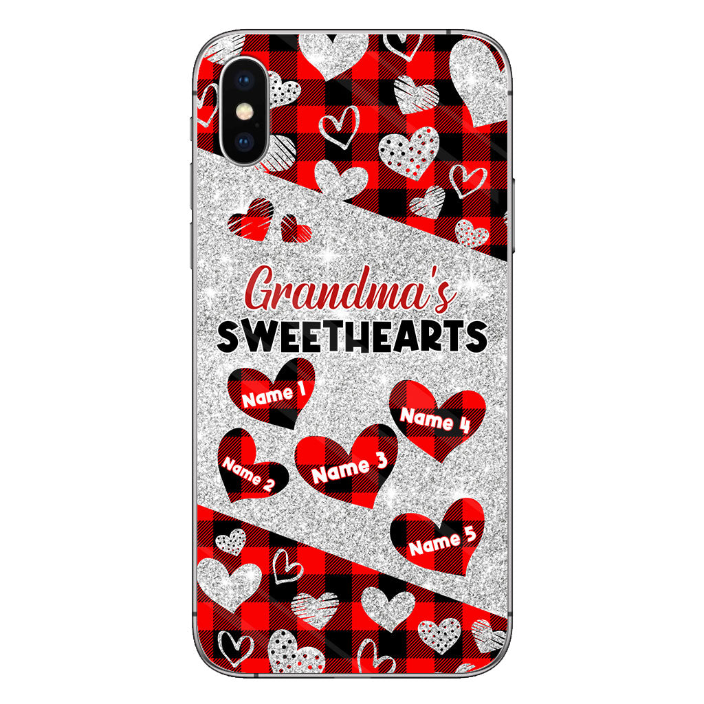 Les amoureux de grand-mère - Coque de téléphone personnalisée pour la Saint-Valentin