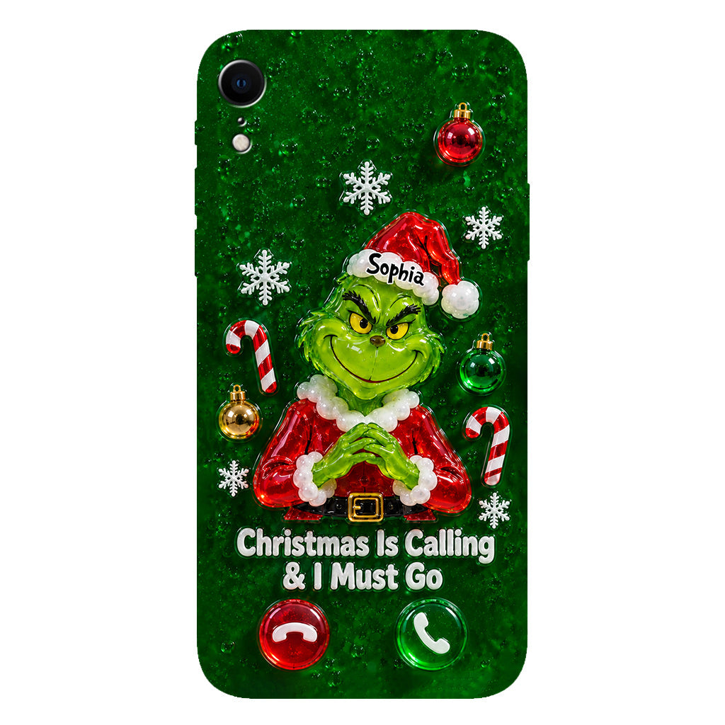 Christmas Is Calling & I Must Go - Personalized Stole Christmas Full Print Phone Case