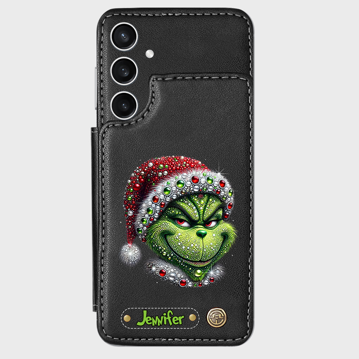 Merry Grinchmas - Personalized Stole Christmas Wallet Phone Case