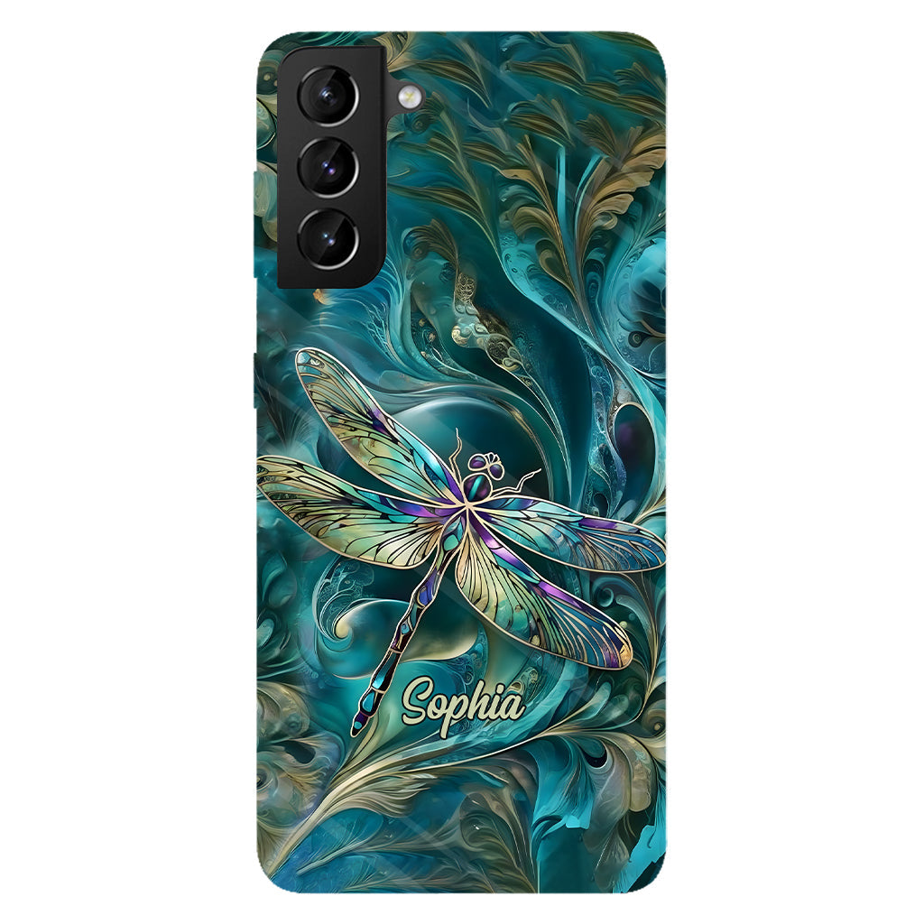 Magnifique libellule - Coque de téléphone personnalisée avec motif libellule intégral